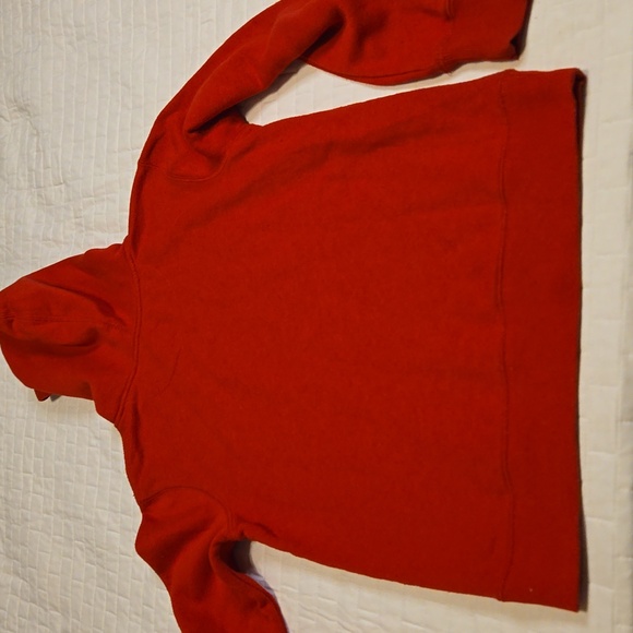 Nike Air Jordan YOUTH Remix Sideways Upside Down Logo Pullover Hoodie Red, Large - Picture 5 of 6